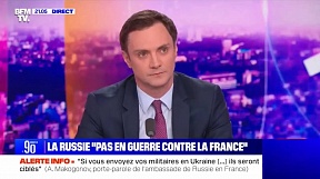 Alexander Makogonov, porte-parole de l'ambassade de Russie en France, accordée à BFMTV le 4 juin 2024