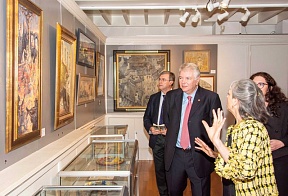 S.E.l’Ambassadeur de Russie en France a pris part à l’inauguration de l’exposition d’oeuvres de Serguei Chepik, Mairie du 6e arrondissement de Paris, 15 novembre 2018