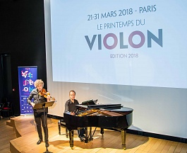 Sur les concerts dans le cadre du festival "Le printemps du violon", Paris, le 24 mars 2018