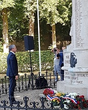 Sur la participation du Chargé d’affaires a.i. de la Russie en France M.Artem Studennikov aux manifestations commémoratives à Villers-Cotterêts, 18 juillet 2018