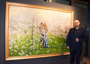 Vernissage de l’exposition d’œuvres du peintre Oleg Poutnine « Découvrir la Russie », Paris, 19 janvier 2018