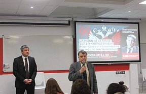 Sur l’intervention du ministre-conseiller de l’Ambassade de Russie en France M.Artem Studennikov à l’École de guerre économique Paris, 30 janvier 2018